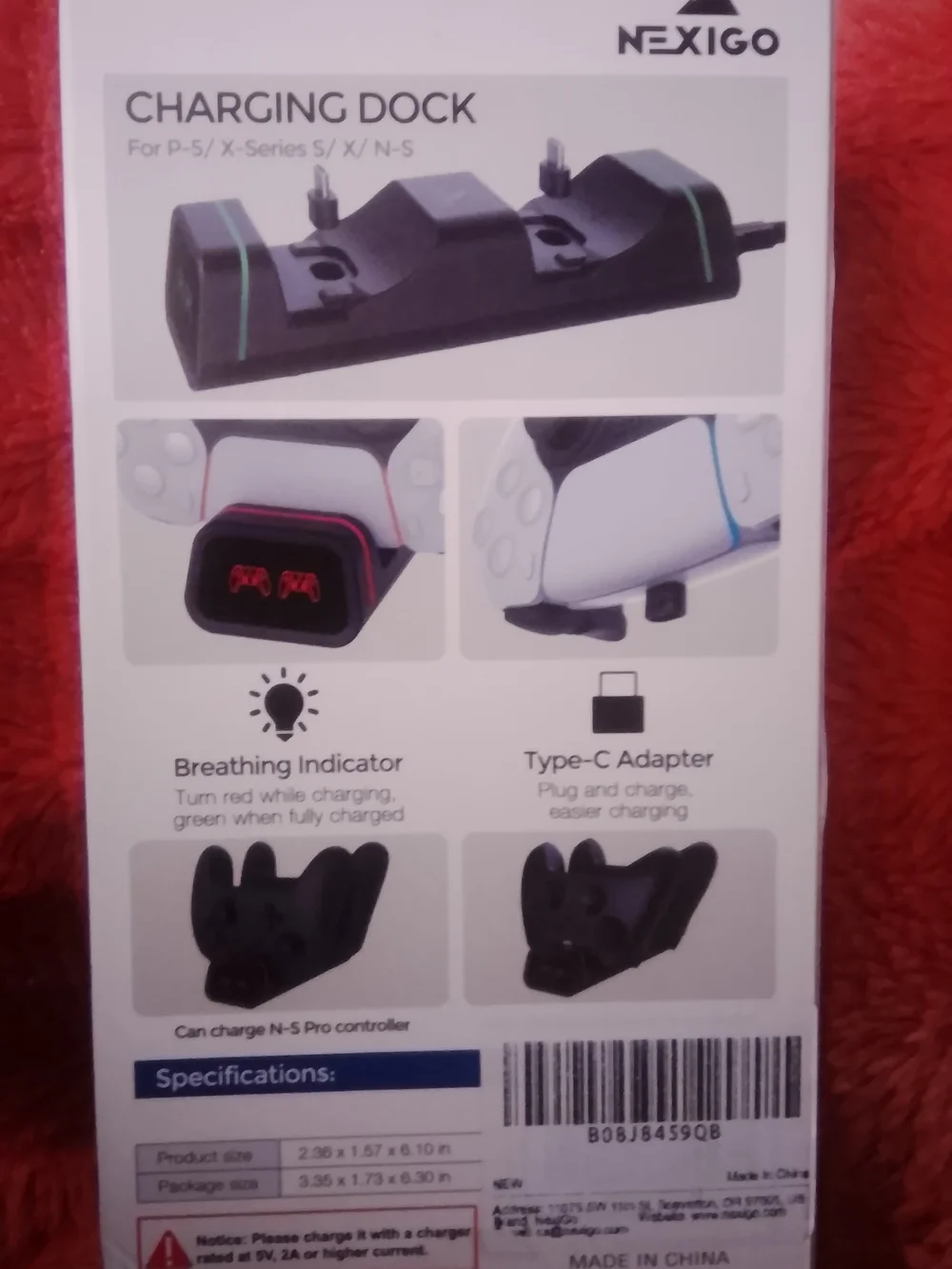 Nexigo Dual Charging Dock for P-5/X-Series Controllers